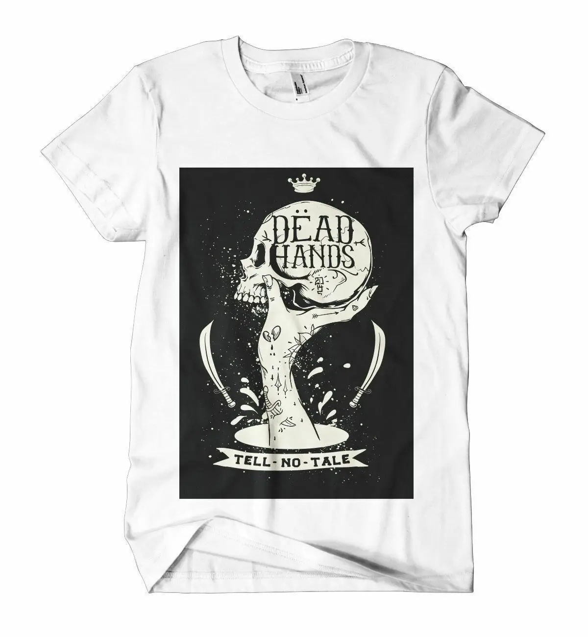 

Dead Hands Printed T Shirt Tattoo Design Print Tee Street Art Hipster Style