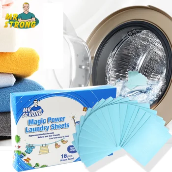 

1Box Eco-Friendly Laundry Detergent Sheet New Formula Nano Super Concentrated Decontamination Laundry Discs Cleaning