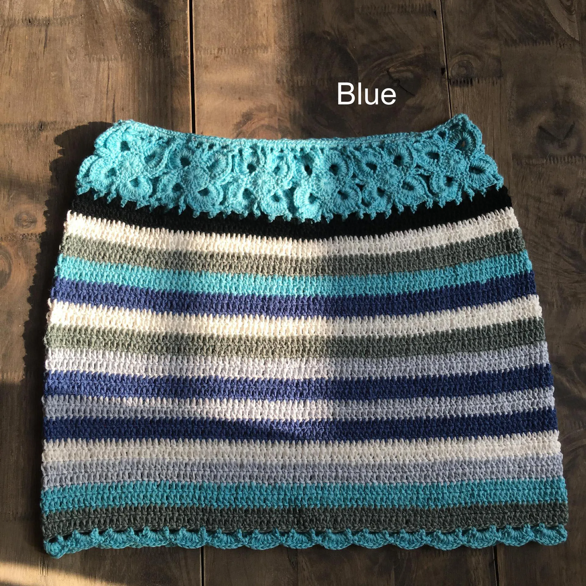 Цветная полосатая ручная вышивка крючком, пляжная юбка, Boho, трикотажная, низкая талия, Микро Мини юбка, летняя, сексуальная, Faldas, пляжная одежда, Jupe