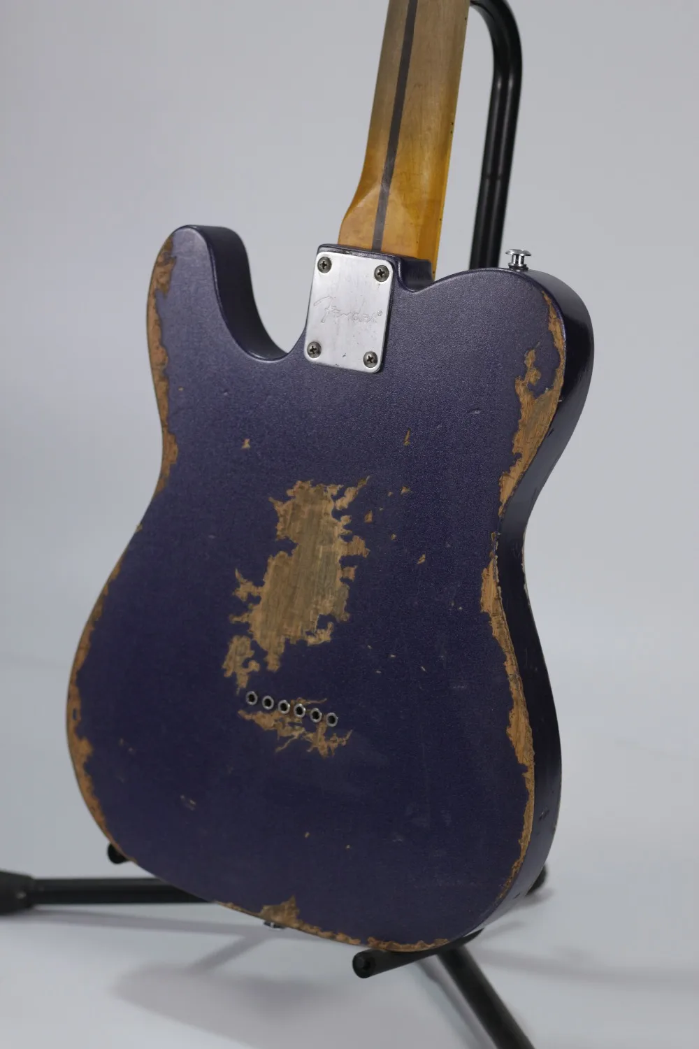 custom shop. TELE 6 Strings Maple fingerboard purple Electric Guitar,telecaster gitaar relics by hands guitarra.real photos