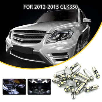 

LOAUT 10pcs White Car LED Light Bulbs Interior Package Kit For Mercedes Benz GLK350 2012-2015 Error Free Canbus