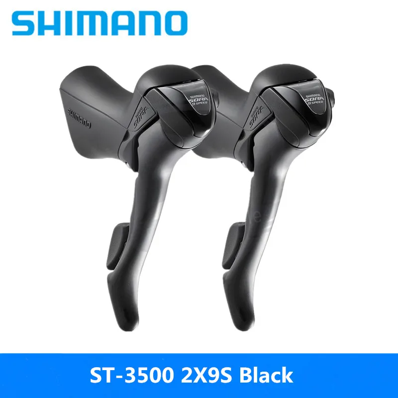 

SHIMANO SORA ST-3500 Shift Brake Lever 2x9 Speed Left / Right / Pair 3500 Shifters Levers w/ Original Inner Cables Inside line