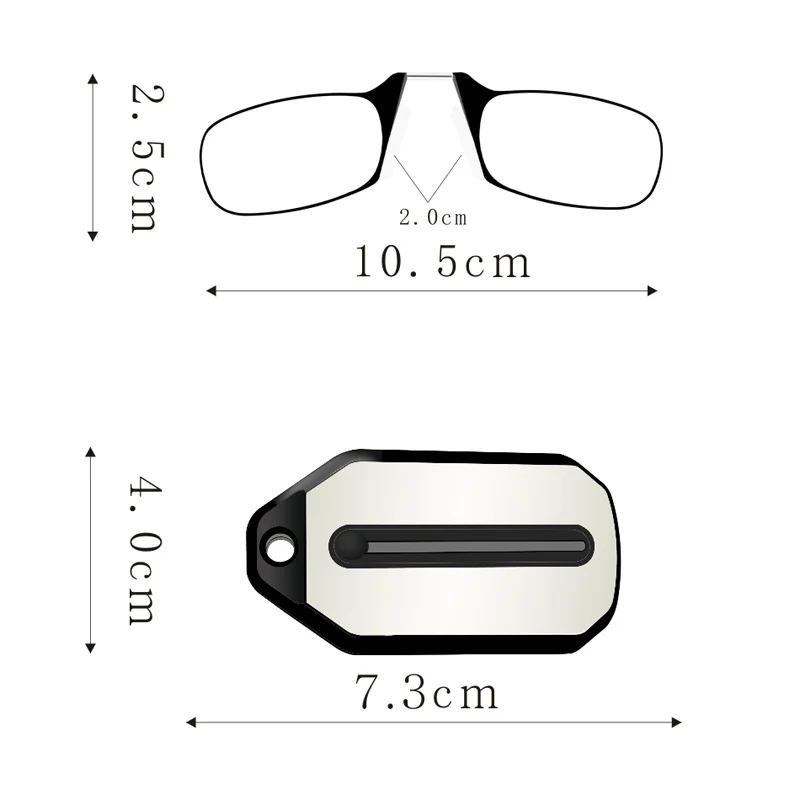 ISENGHUO портативный брелок для чтения очки для мужчин и женщин очки для чтения Oculos De Grau+ 1,5+ 2,0+ 2,5
