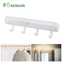 Foxcncar под шкаф светодиодный светильник с датчиком движения светодиодный освещение для шкафа беспроводной спальня гардероб кухня лампа сенсор Lumiere