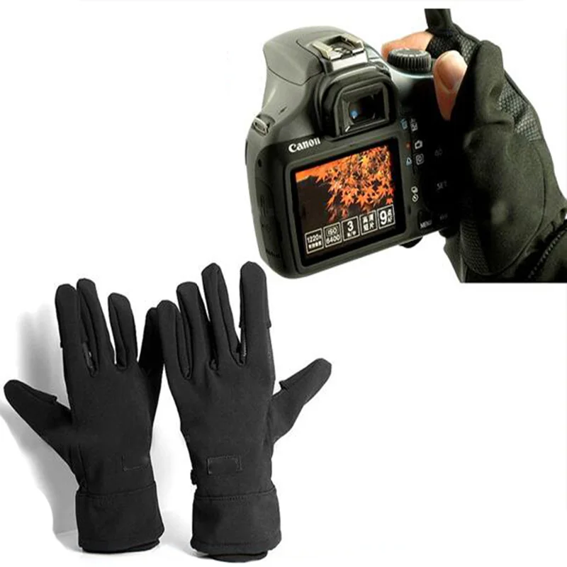 Waterproof Photographic Gloves Anti skid Warm Outdoor Camera Shooting