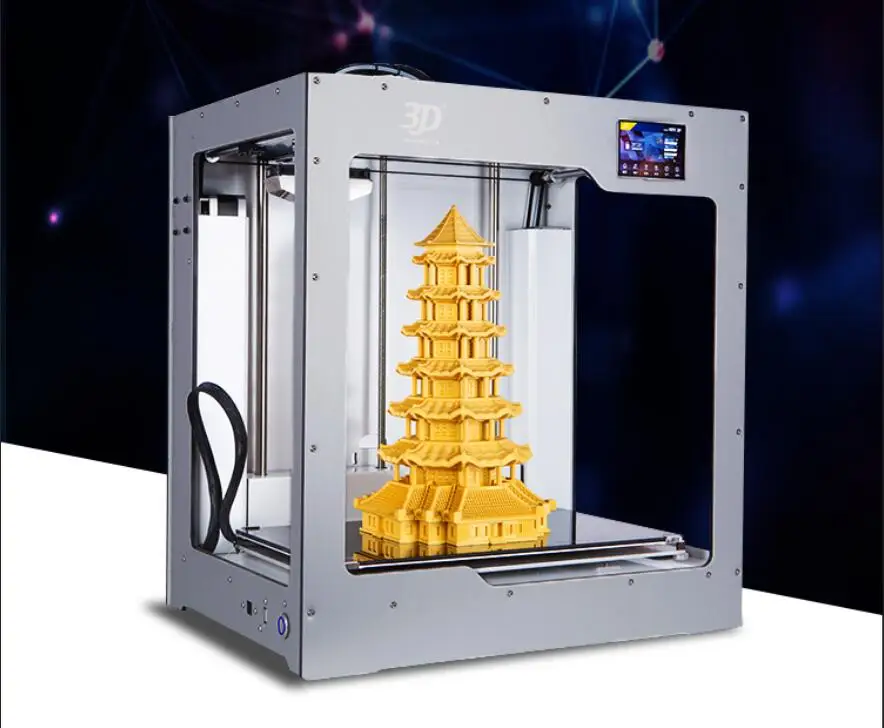 ¡2019 tamaño grande! JennyPrinter4 X340 extrusora simple o Dual de nivel automático 3D impresora DIY KIT para Ultimaker 2 UM2 + extendido - 5