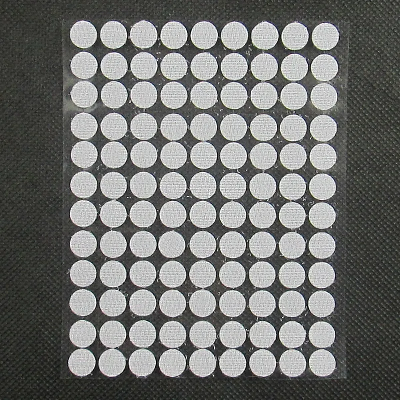 Белый и черный 100 пар 10 мм нейлоновые крючки и петли стикер прочный самоклеящийся круглый точечный клей на стикер s использовать занавес для окна