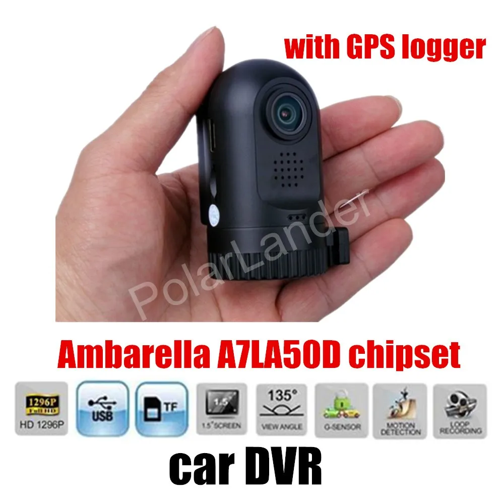 

Mini 0805 Car DVR 1080P Full HD Video Recorder Ambarella A7LA50D with GPS logger Night Vision Mini DVR Car Camera