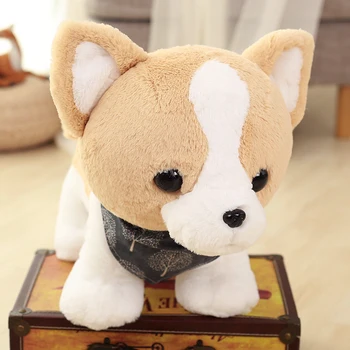 

Cute Puppy Plush Toy Stuffed Dog Animal Cartoon Doll Simulation Dog Toys for Kid Plush Corgi Dog Kids Playmate Birthday Gift