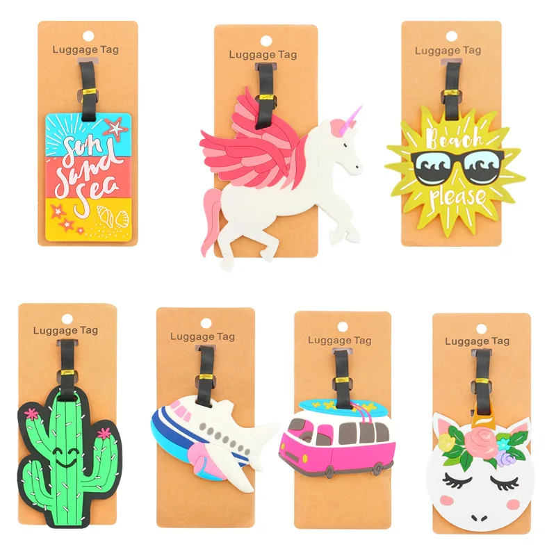 

Travel Accessories Creative Fruit food shell Luggage Tag Silica Gel Suitcase ID Addres Holder Baggage Boarding Portable Label