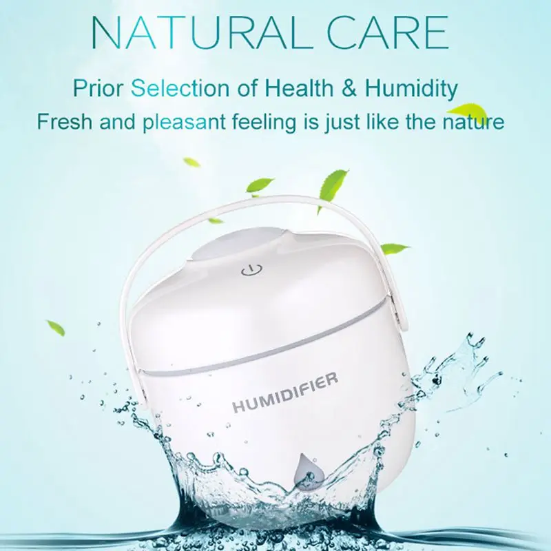 

230ML Creative Rice Cooker Ultrasonic Humidifier LED Light Air Humidifiers Oil Aroma Diffuser For Home Office