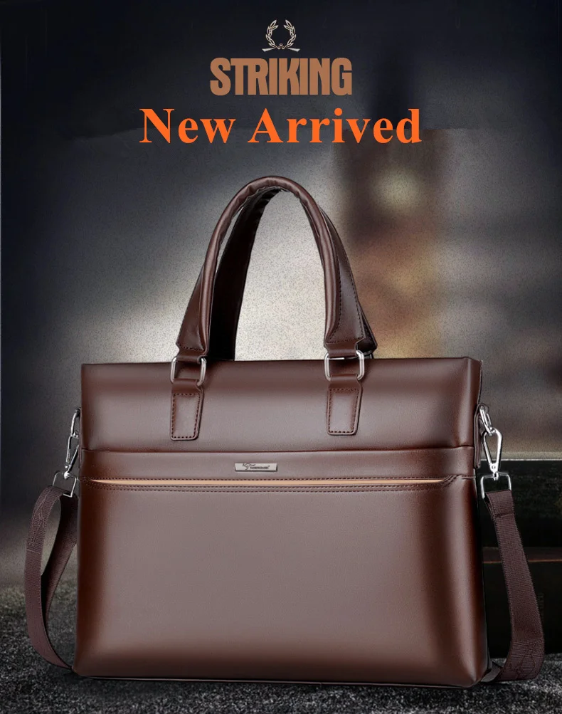 2018 мужской кожаный портфель мужские повседневные деловые сумки через плечо Мужские портфели для ноутбуков мужские сумки через плечо