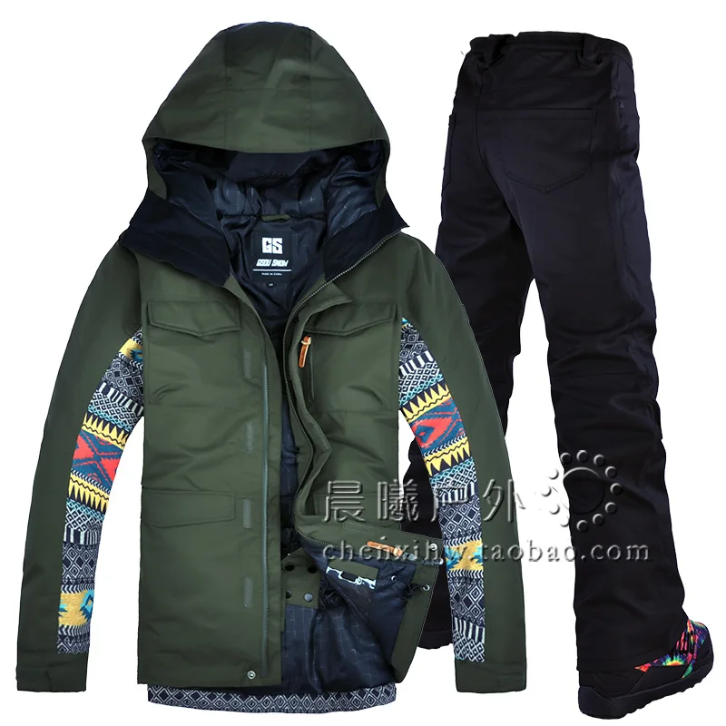

Ski suit men's winter warm and windproof waterproof outdoor sports snow sports hot brand ski equipment ski jackets and pants
