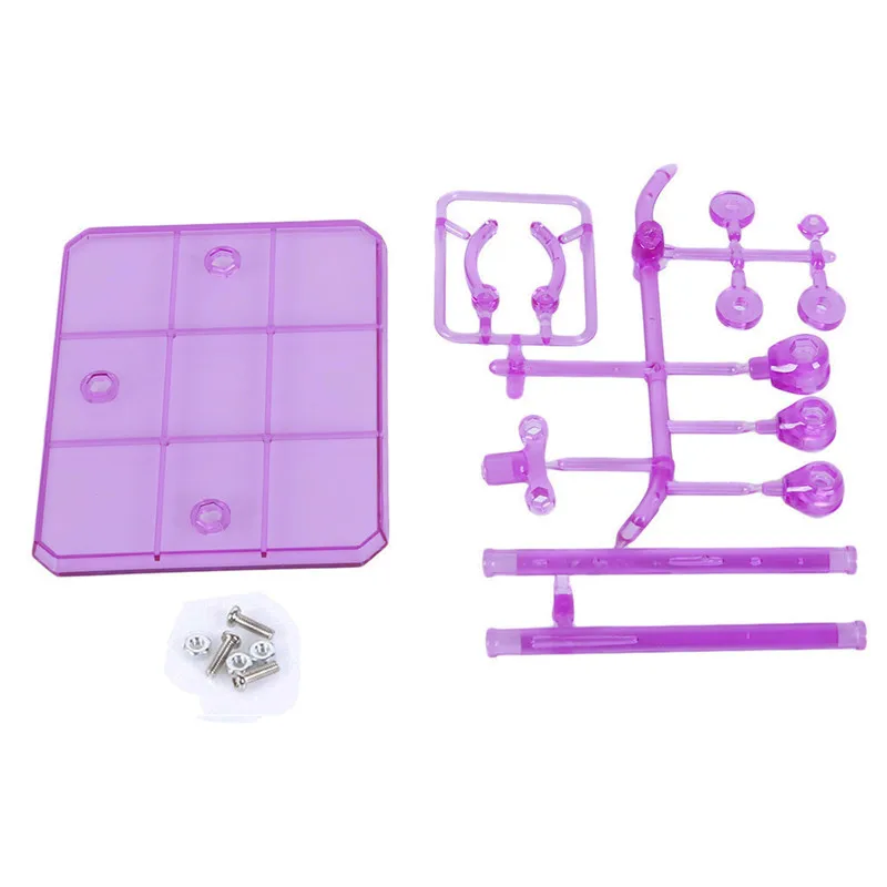 Экшн-база подходящий Дисплей Стенд для 1/100 1/144 фигурка Гандам модель улучшение интеллекта Дети Рождество подарок 6 цветов - Цвет: purple