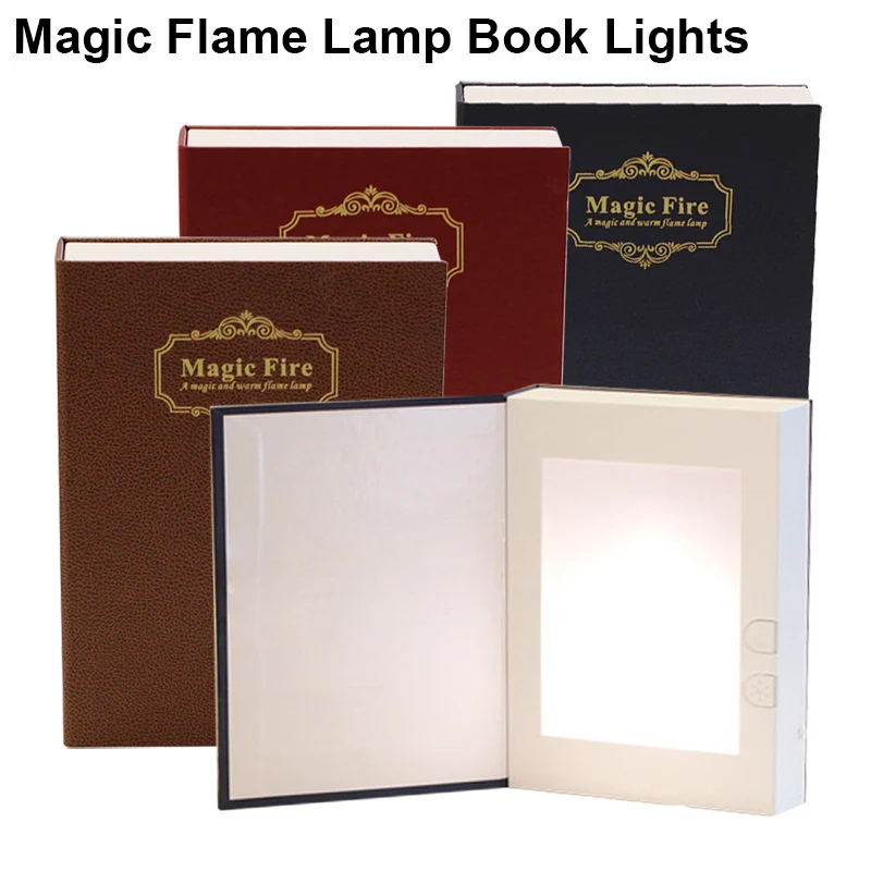 

Newest USB Rechargeable LED ABS Shell Book Shape Desk Lamp Nightlight Booklight for Home Office Decor