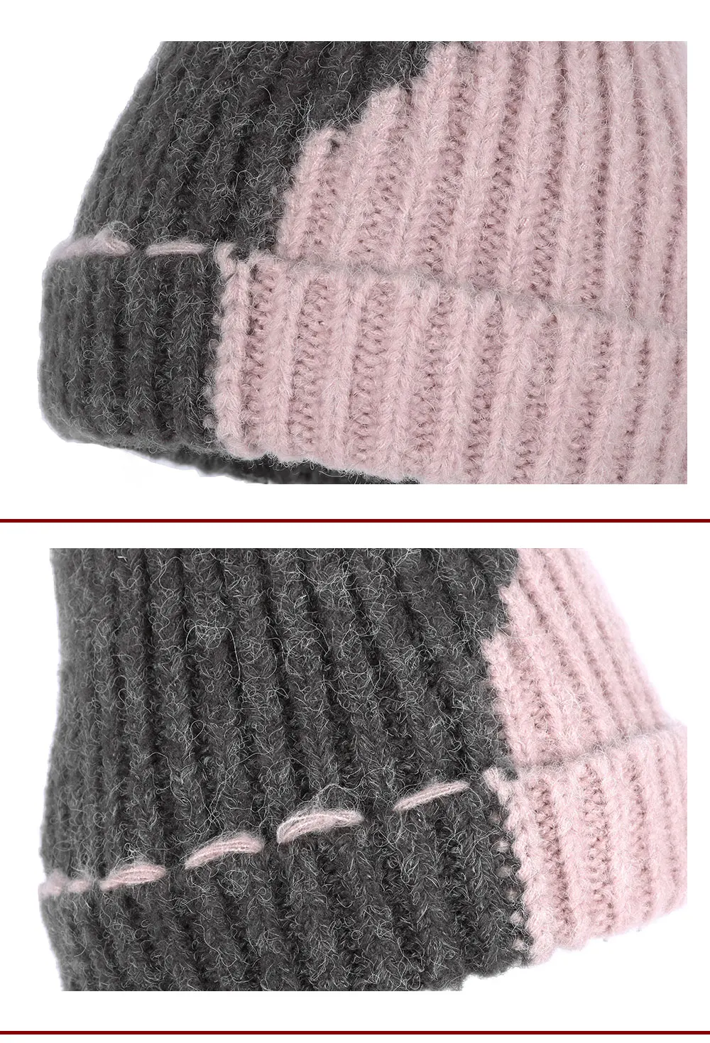 Дизайн, Женская шерстяная зимняя шапка, кашемировые шапочки, skullies gorros, один слой, эластичная, двухцветная, Лоскутная, узор, красота, gorros