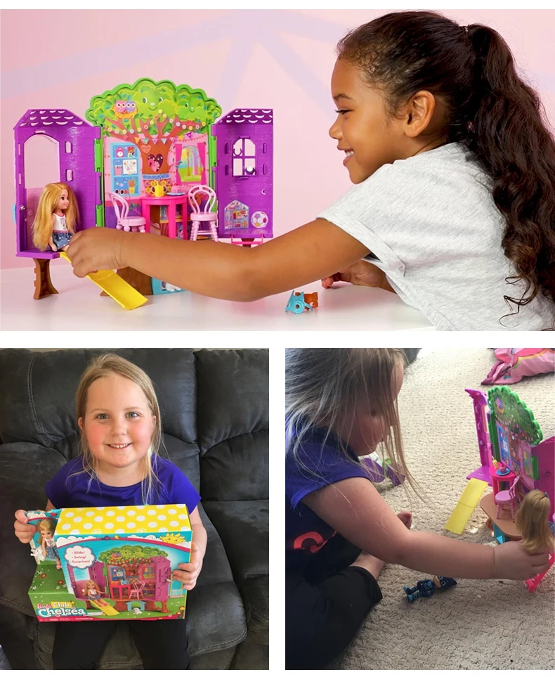 Оригинальная кукла Барби принцесса Келли дерево дом игрушка история дом девочка день рождения игрушки для детей подарки модные куклы для девочек