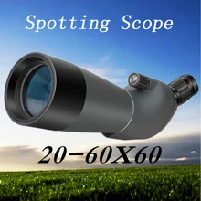 Askco 20-60X60 HD монокуляр телескопа астрономических целевой Зрительная труба с Порро BAK4 Prism Штатив для наблюдения за птицами