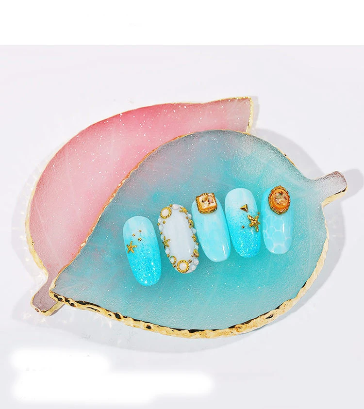 

1pc New Design Nail Polish Shelves Leaf Shape Fake Nail Art Palette Display Shelf Manicure Nail Art Tools