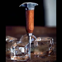 Деревянная ручка из нержавеющей стали, традиционная дробилка льда