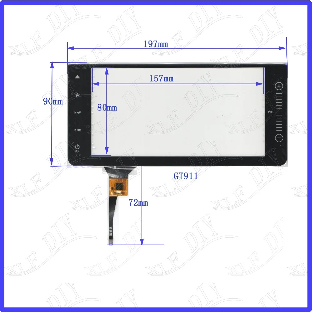 ZhiYuSun YH-6.95-FPC 197*90 совместимый 6,95 дюймов емкостный экран стекло для gps автомобиля 197 мм* 90 мм GT911
