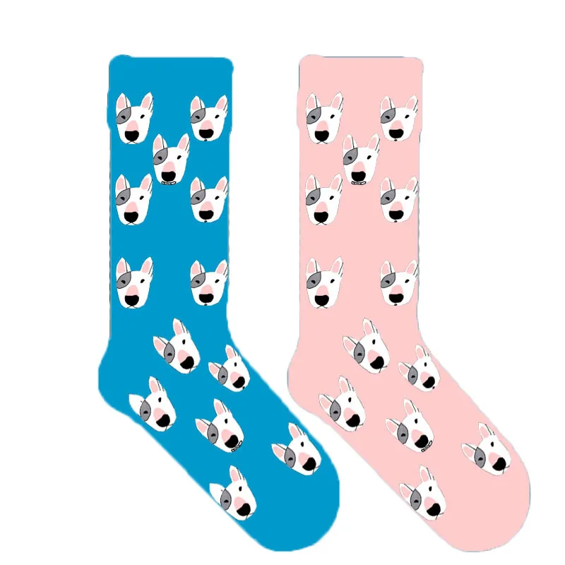 

women bull terrier meme socks lady cotton socks with dog 50pairs N9I8K6