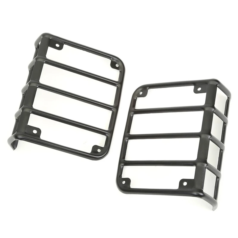 Jeep Wrangler JK 2007-16 Tail Light Guards Textured Black 11226.11 PAIR c