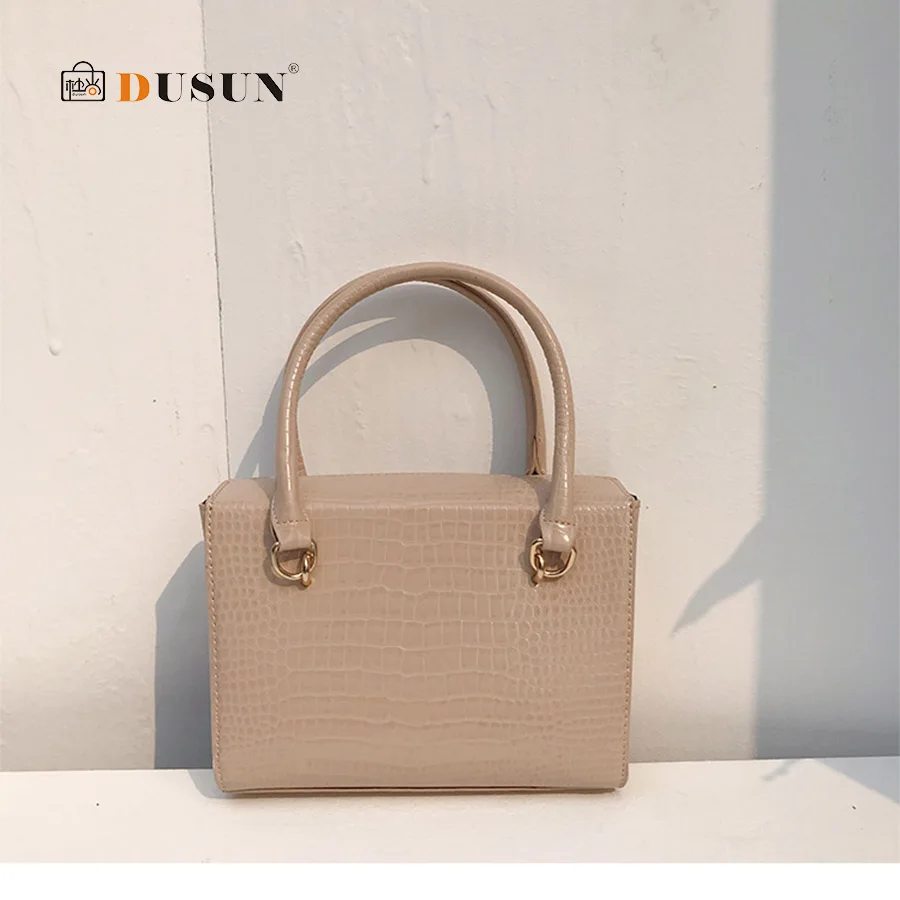 

Fashion crocodile pattern ladies mobile messenger bag Retro large capacity ladies shoulder bag Trend pu leather handbag 2019 new