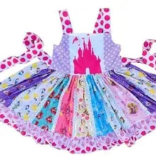 Детская одежда; Новинка года; модное платье без рукавов с вышивкой для девочек