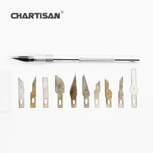CHARTISAN ремесло резной нож с 11 лезвиями резьба ручка МОДЕЛЬ печатной платы Скрап Booking инструмент