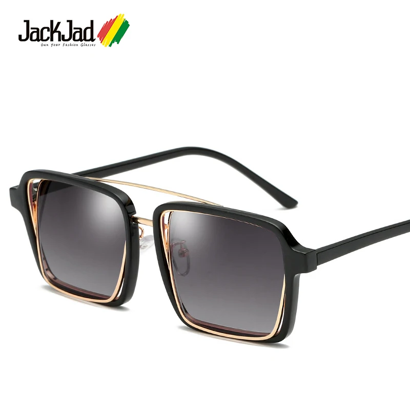 

JackJad Modern Fashion Style Cool Unique Square Sunglasses Women Hollow-Out Metal Brand Design Sun Glasses Oculos De Sol 1905