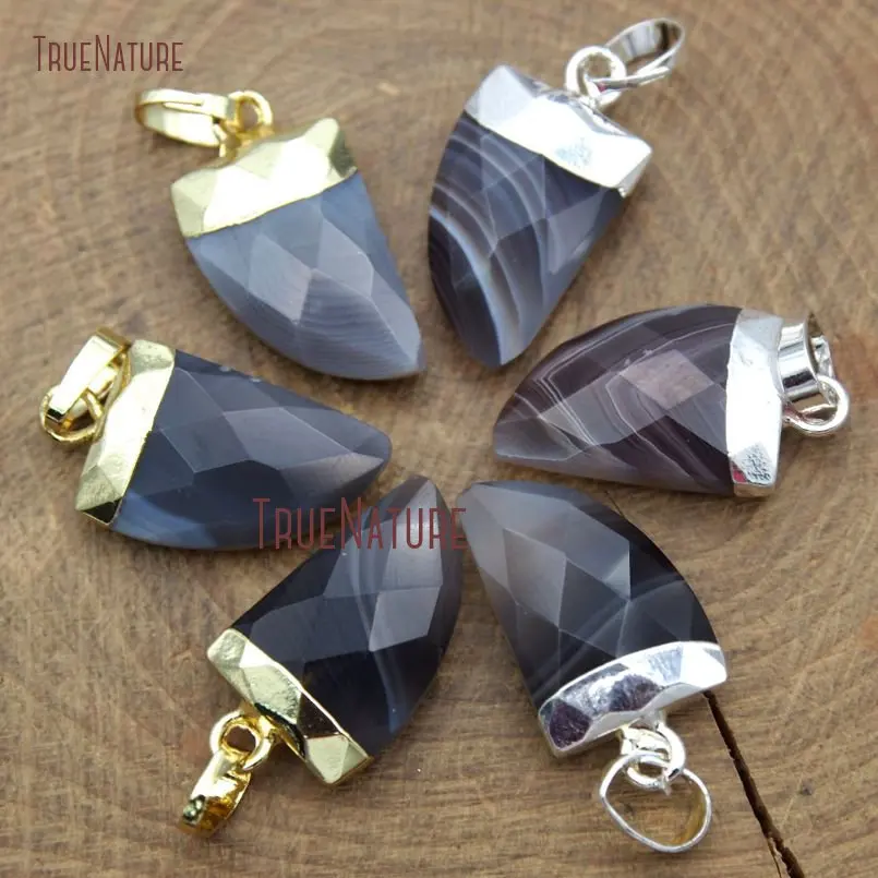 20171229-PM9588- Faceted Horn Tusk Pendant Botswana Agate Pendant_3