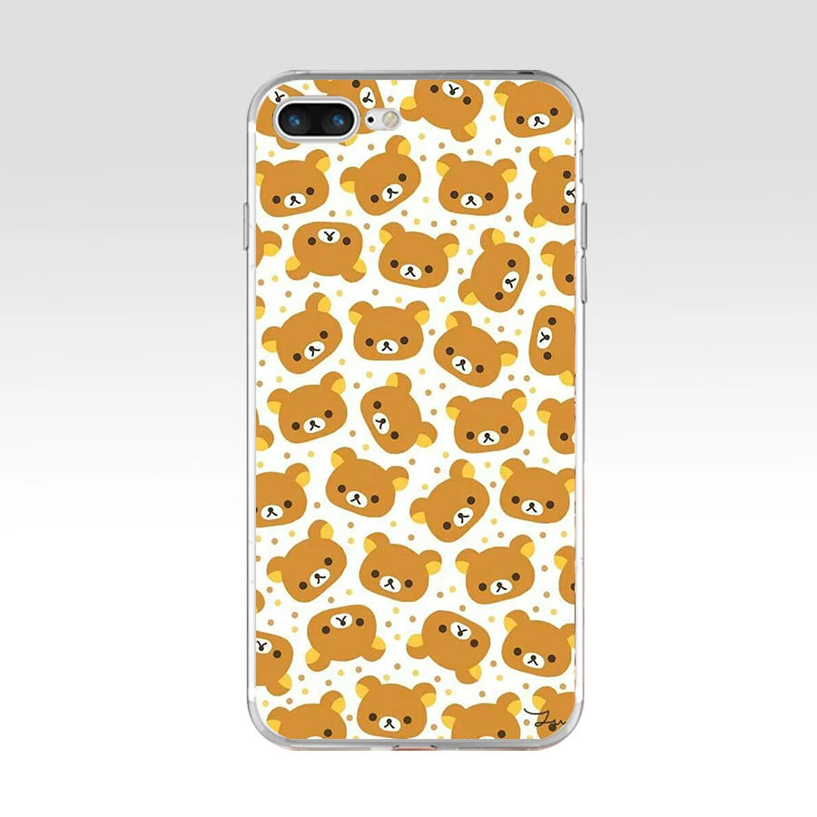 85AQ Забавный милый мультфильм Rilakkuma Мягкий ТПУ силиконовый чехол для Apple iPhone 6 6s 7 8 plus чехол - Цвет: 16