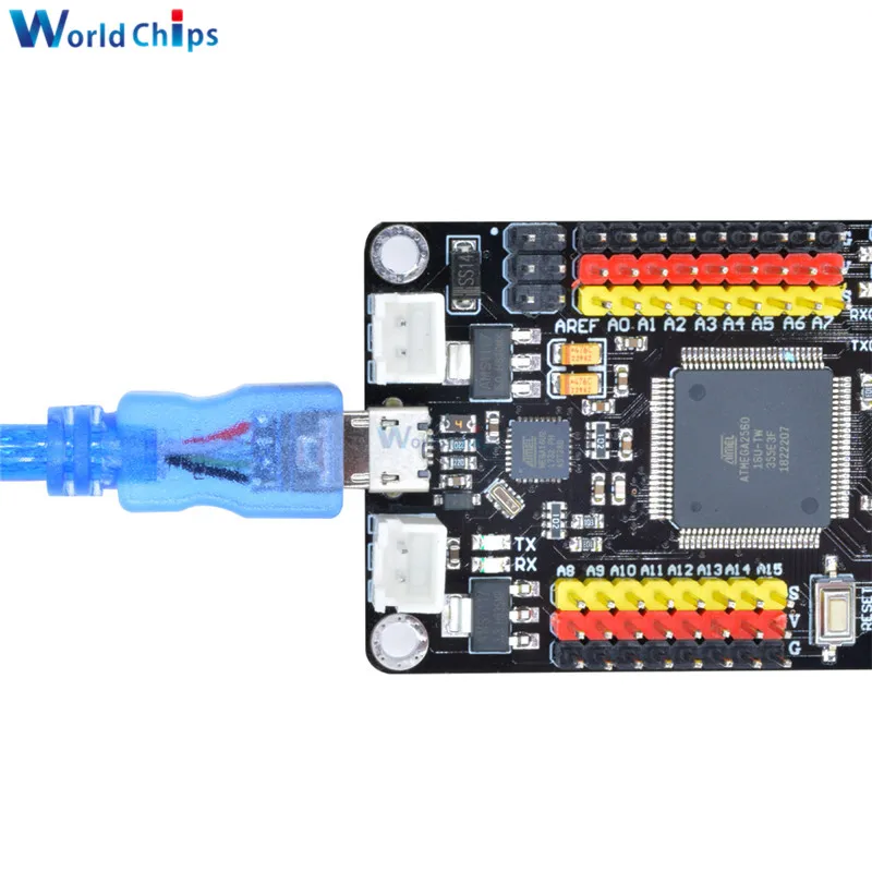 Дм сильная серия ATMEGA16U2 ATMEGA2560 микроконтроллер модуль расширения программируемая плата для Arduino MEGA2560 R3 с USB кабелем