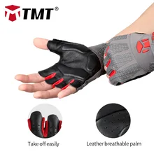 TMT кожаные перчатки для тренажерного зала, тяжелая атлетика, оборудование для мужчин, t спортивные упражнения, летние фитнес гантели, тяжелая атлетика, дышащие перчатки для мужчин