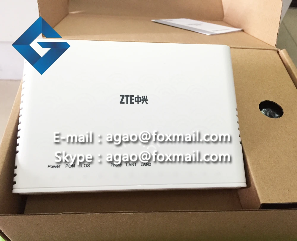 Оригинальный Новый ZTE GPON ONU ZXHN F612 с 2 портами lan + 1 голосовым портом протоколы