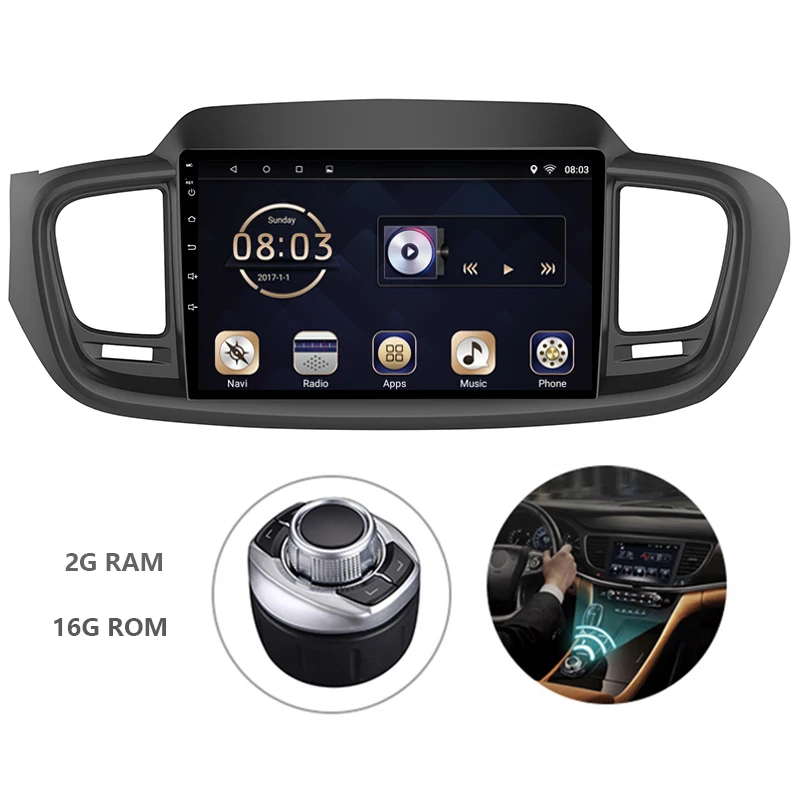 

Android 7.1 1din Car DVD Multimedia Player Autoradio For KIA Sorento 2015-2018 GPS Navigation System With Carplay Mirror Link