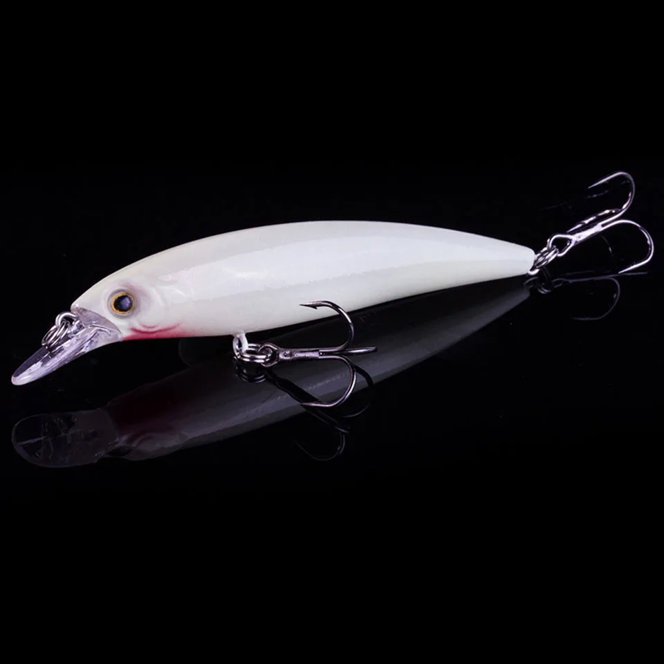1 шт. Рыболовная Приманка Minnow лазерный жесткая искусственная приманка 3D глаза на