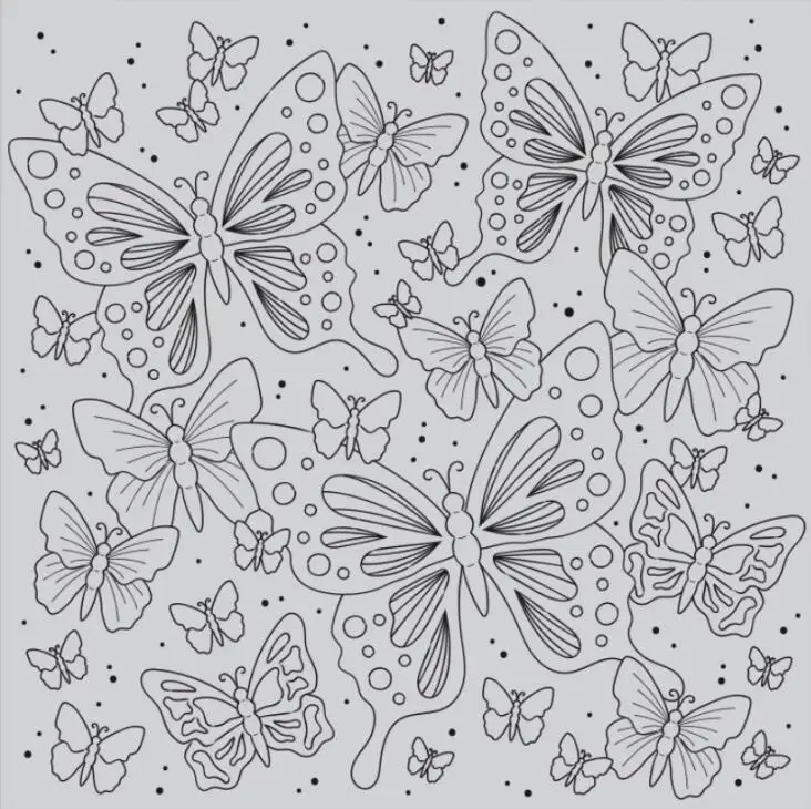 

Butterfly background Transparent Clear Silicone Stamp Seal for DIY scrapbooking photo album Decorative clear stamps A966