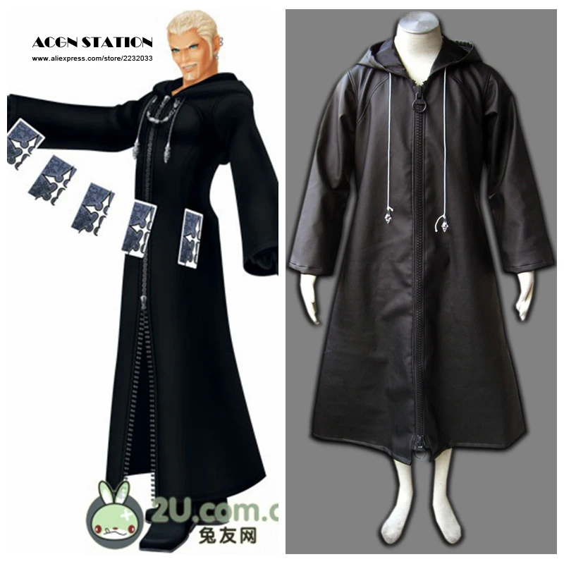 

Free Shipping Kingdom Hearts Game Organization XIII Outfit 1st Halloween Cosplay Costume