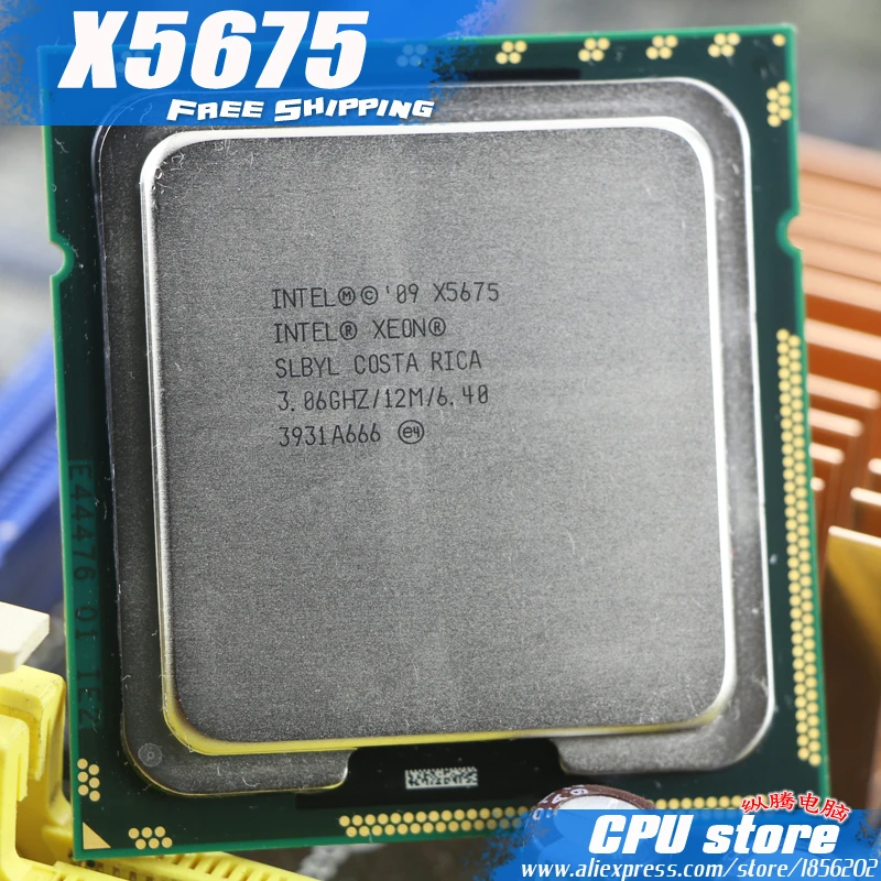 laptop processor Intel Xeon X5675 CPU processor /3.06GHz /LGA1366/12MB L3 95W Cache/Six Core/ server CPU Free Shipping , there are, sell X5680 cpu socket