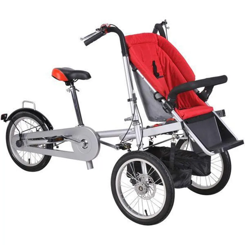 2017 Brand New Baby and Mother Bike Stroller 3 wheel Baby Boy Girls Stroller Pushchair Kids Folding Strollers 3 in 1 Prams DHL boys-bike