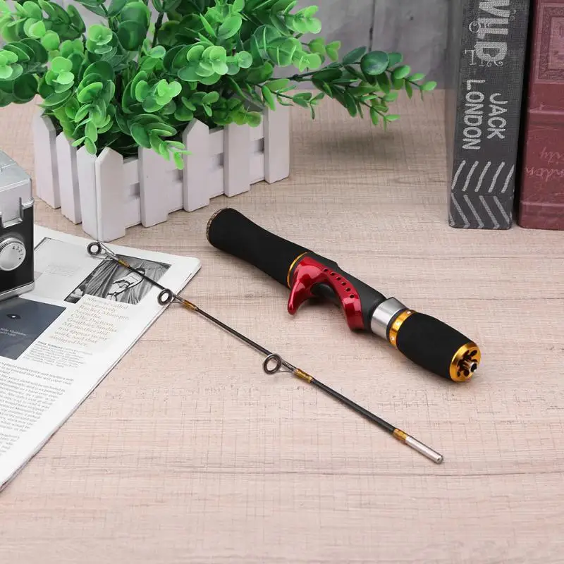 المحمولة جيب الشتاء الصيد قضبان الجليد الصيد رود كومبو القلم قضيب القطب معالجة الغزل الصب الصلب المحمولة جيب الشتاء الصيد قضبان الجليد الصيد رود كومبو القلم قضيب القطب معالجة الغزل الصب الصلب