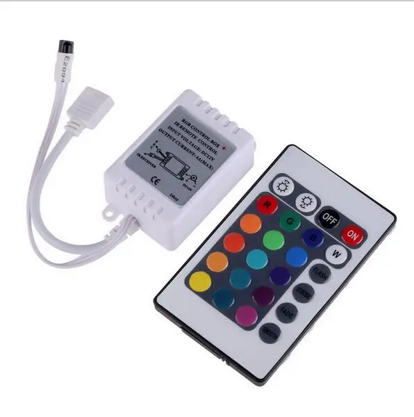 

24 Key IR Remote Controller DC 12V for RGB 5050 SMD LED Strips Wireless Free Shipping