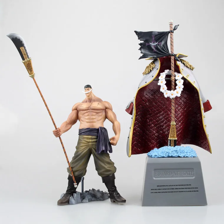 Anime One Piece DXF Edward Newgate & Tombstone White Beard Emperors PVC Figures Collectible Toys  Anime One Piece DXF Edward Newgate & Tombstone White Beard Emperors PVC Figures Collectible Toys