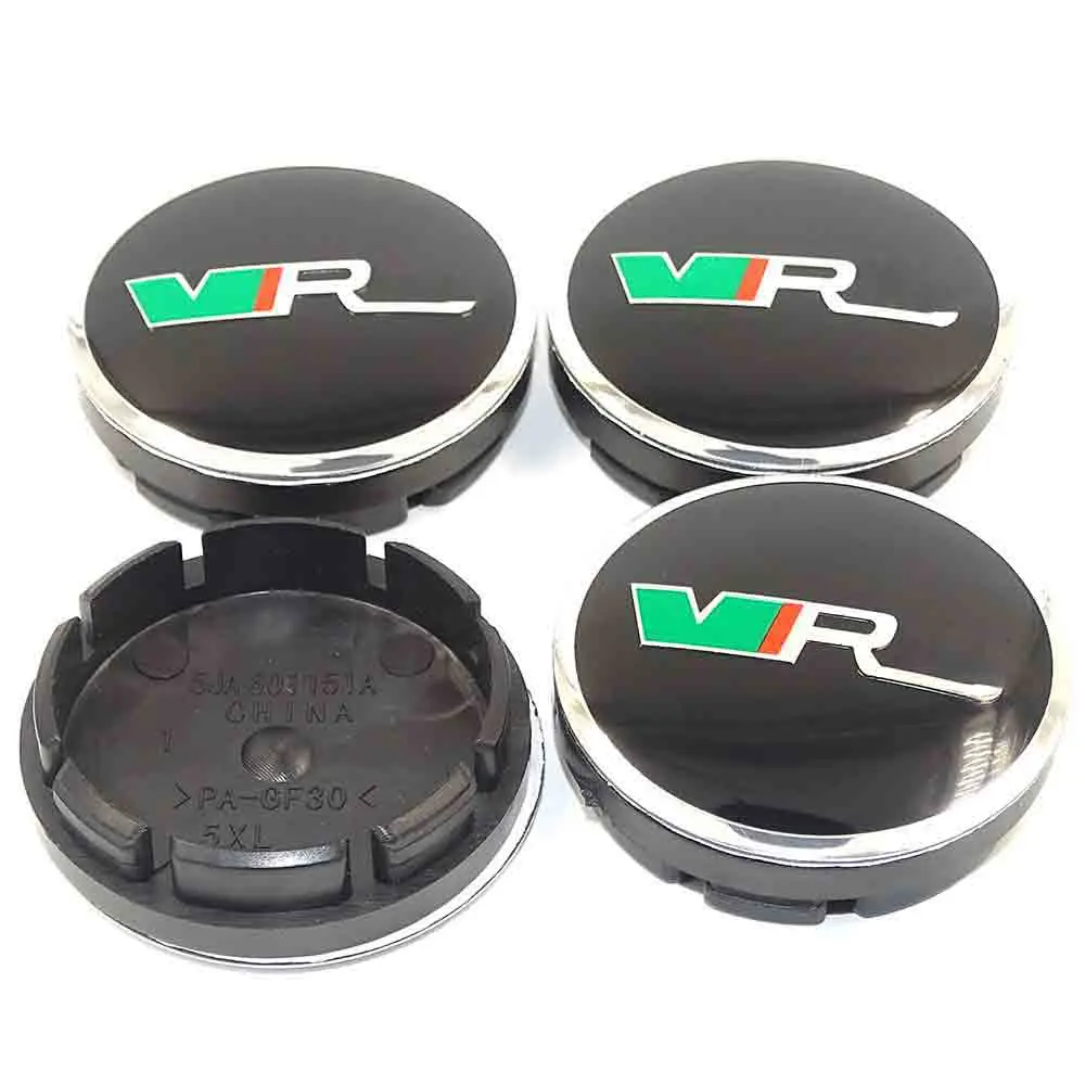 

4pcs 56/60mm Wheel Center Hub Caps Dust-proof emblem covers car styling for Skoda Octavia Fabia Superb VRS RS accessories