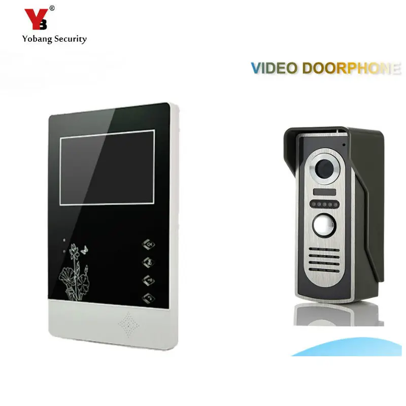 

Yobang Security freeship 4.3"Video Door Color Video Monitor Kit Video Door Phone Video Intercom Door bell Night Vision door bell