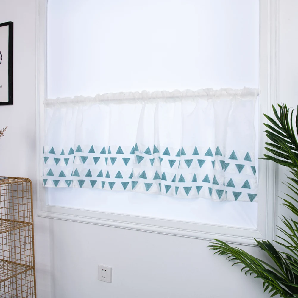 

Curtain Triangular Towel Embroidered Curtain Bedroom Curtain Screen