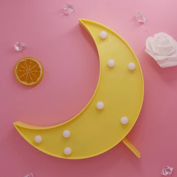 

TONGER Novelty 3D Marquee Unicorn Flamingo Table LED Lamp Love Children's Night Light Star Moon Cloud Heart Deer Decor Gift