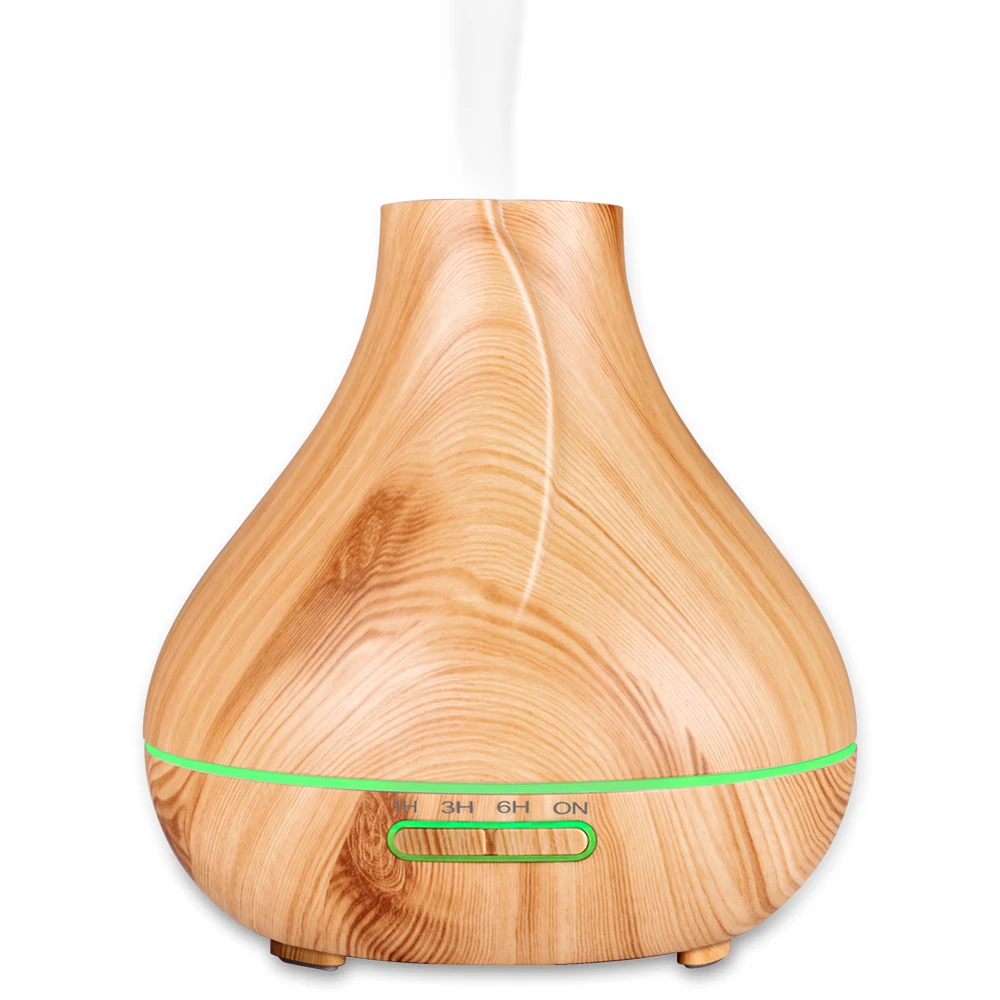 

Essential Oil Diffuser, (400ML, Unique 4 Mist Holes)Ultrasonic Aromatherapy Fragrance Diffuser Humidifier with Auto-Off 7 Color